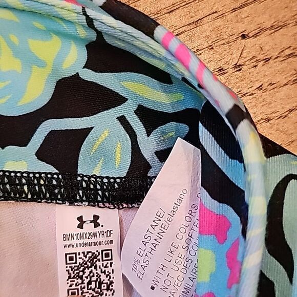 Girls size S floral Under Armour leggings NWOT - Picture 6 of 13
